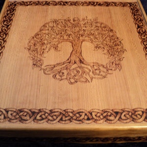 Custom Wooden Woodburned Jewelry Box or Other Item Featuring Your Own Unique Design