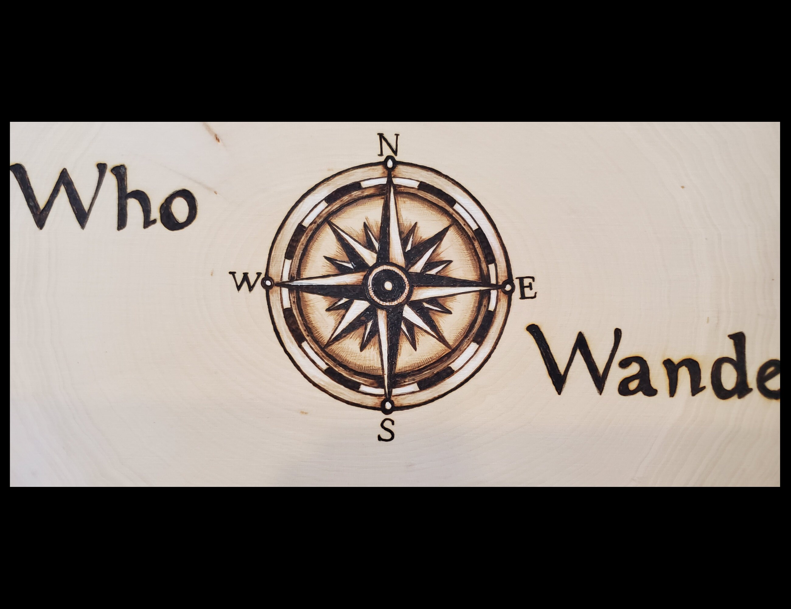 Niet iedereen die Wander zijn verloren Citaat met Kompas Niet iedereen die Wander zijn verloren Citaat met Kompas