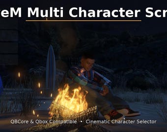 FiveM Multi Character Script | QBCore & Qbox Selector (Cinematic Flyover)