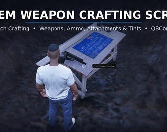 FiveM Weapon Crafting Script | QBCore & Qbox Workbench Manufacturing System