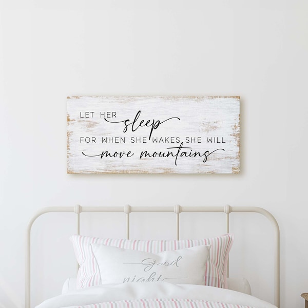 Let Her Sleep for When She Wakes - Etsy