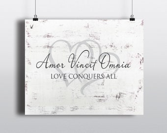 Amor Vincit Omnia Etsy