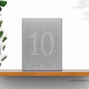10 Year Anniversary Gift - Aluminum Metal Sign - Any scripture, song lyrics, or wedding vows wall art