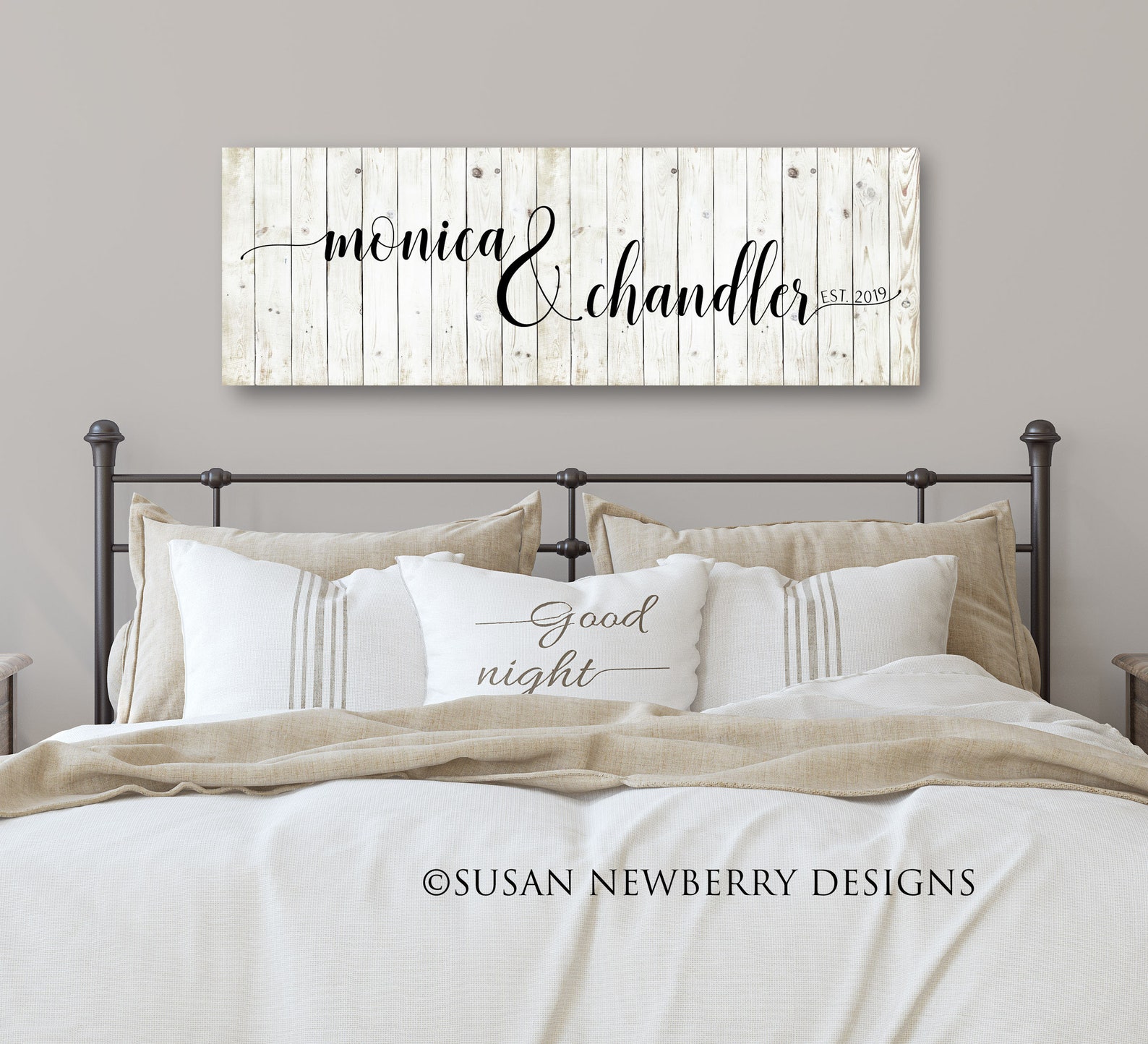 Farmhouse CANVAS Wall Art Personalized Name Canvas Gift - Etsy