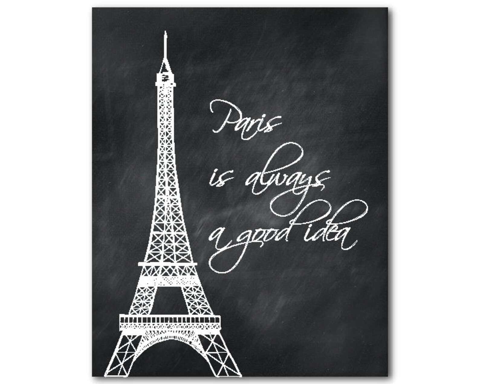 Word Art Paris is Always a Good Idea Eiffel Tower Paris - Etsy UK