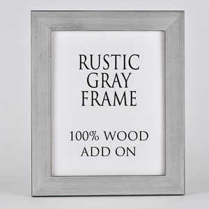 Farmhouse Frame Add-On: Custom 100% Solid Wood Frame and Mat for Prints Perfect for Home Decor and Unique Gift Ideas image 7