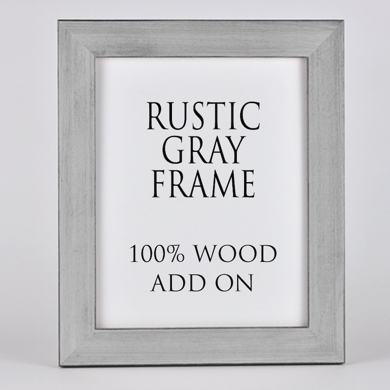 Farmhouse Frame Add-On: Custom 100% Solid Wood Frame and Mat for Prints Perfect for Home Decor and Unique Gift Ideas image 7