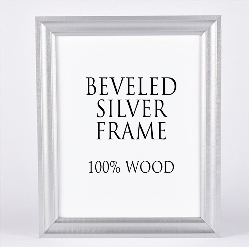 Farmhouse Frame Add-On: Custom 100% Solid Wood Frame and Mat for Prints Perfect for Home Decor and Unique Gift Ideas image 4