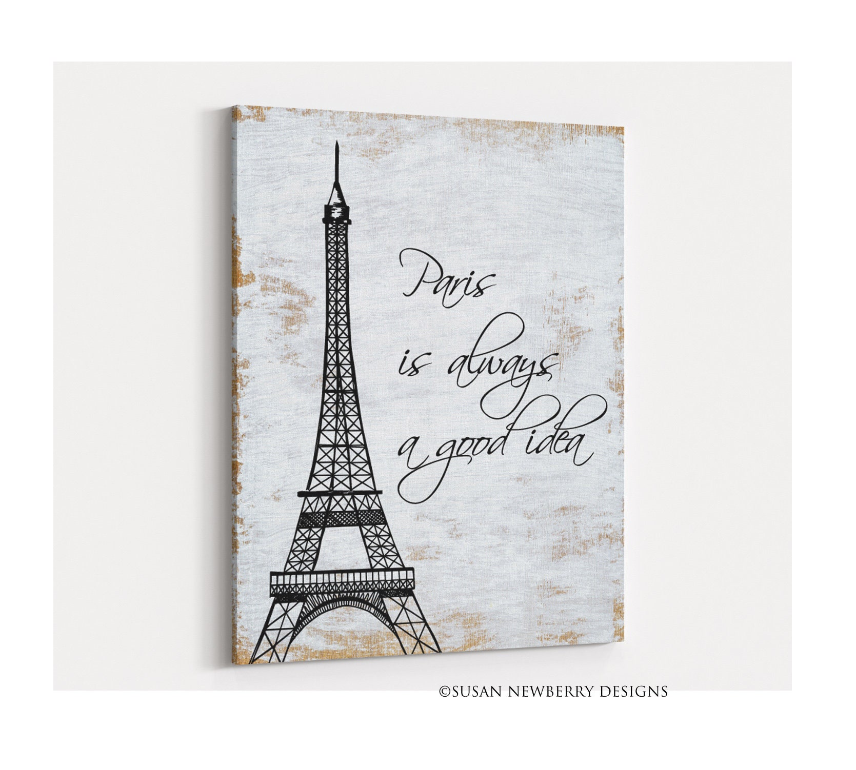 Paris Eiffel Tower Wall Decor for Girls Bedroom Pink Paris Room Decor Black  and White Bathroom Pictures Wall Decor Modern Home Art Artwork for Walls Canvas  Framed Wall Decoration Size 12x16 