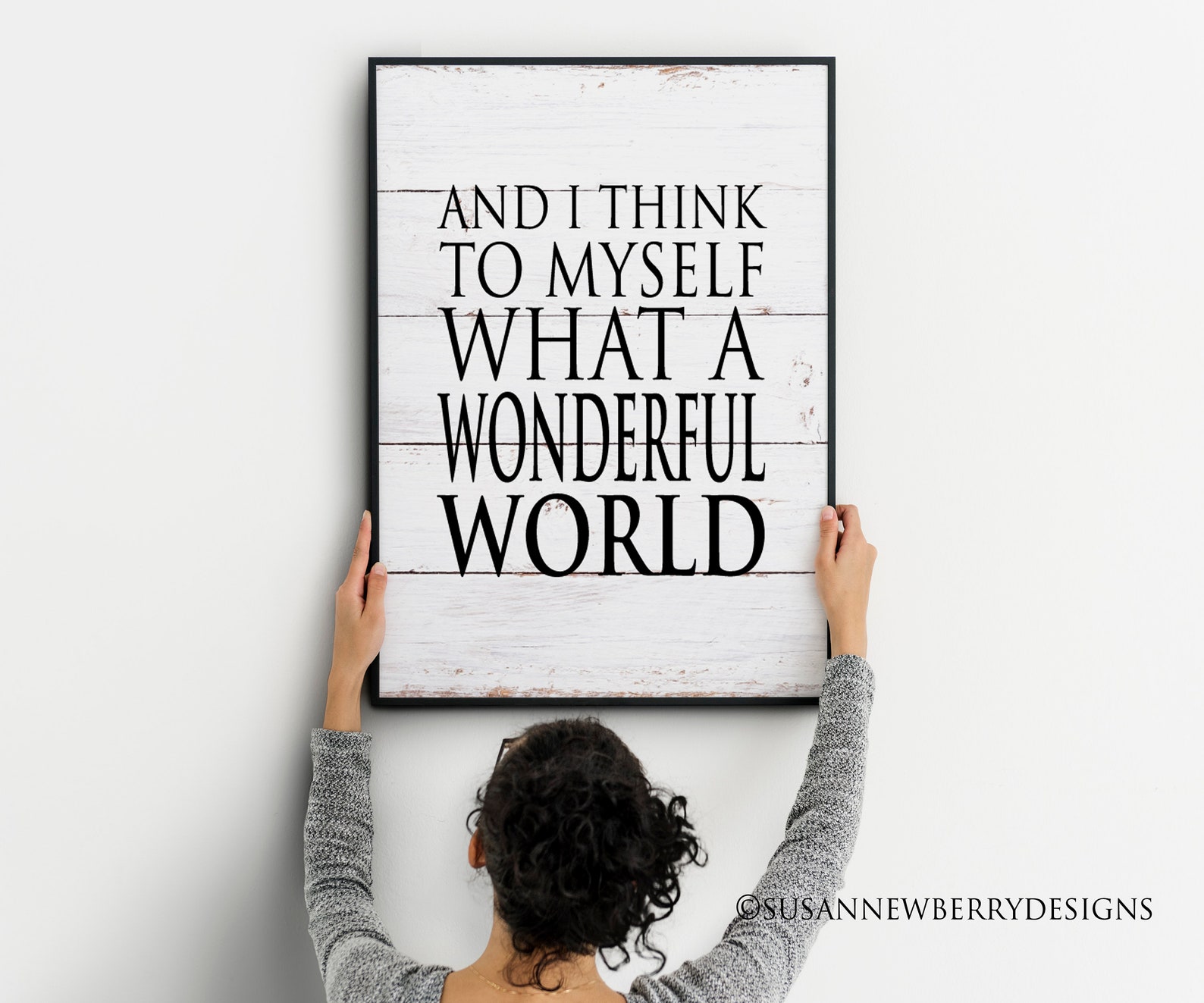 And I Think to Myself What a Wonderful World Song Lyrics Etsy