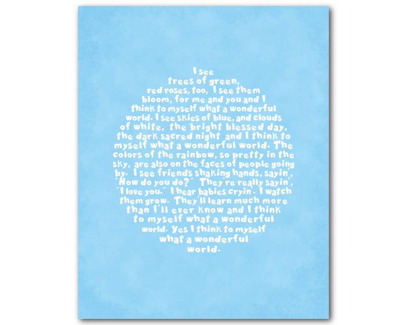 Louis Armstrong Wonderful World Lyrics | IQS Executive