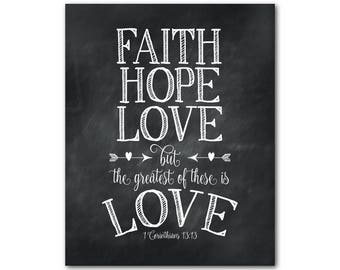 Download Faith Hope & Love But The Greatest of These is Love SVG Cut