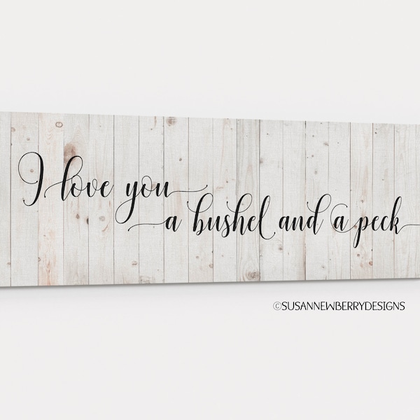Bushel and a Peck - Etsy