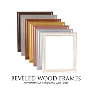 ADD ON: Beveled Frame Custom Solid Wood Frame for SusanNewberryDesigns Prints - Perfect Birthday or Anniversary Gift