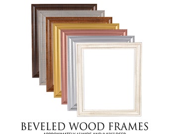 ADD ON: Beveled Frame Custom Solid Wood Frame for SusanNewberryDesigns Prints - Perfect Birthday or Anniversary Gift