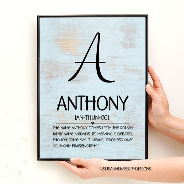 Name Meaning Art Etsy