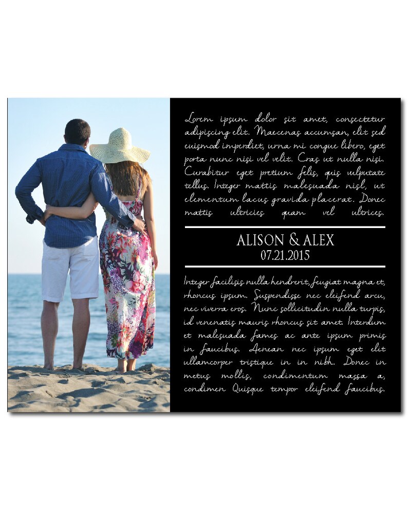 Wedding Song with wedding picture Personalized PRINT OR