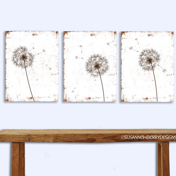 Dandelion Wall Art Etsy