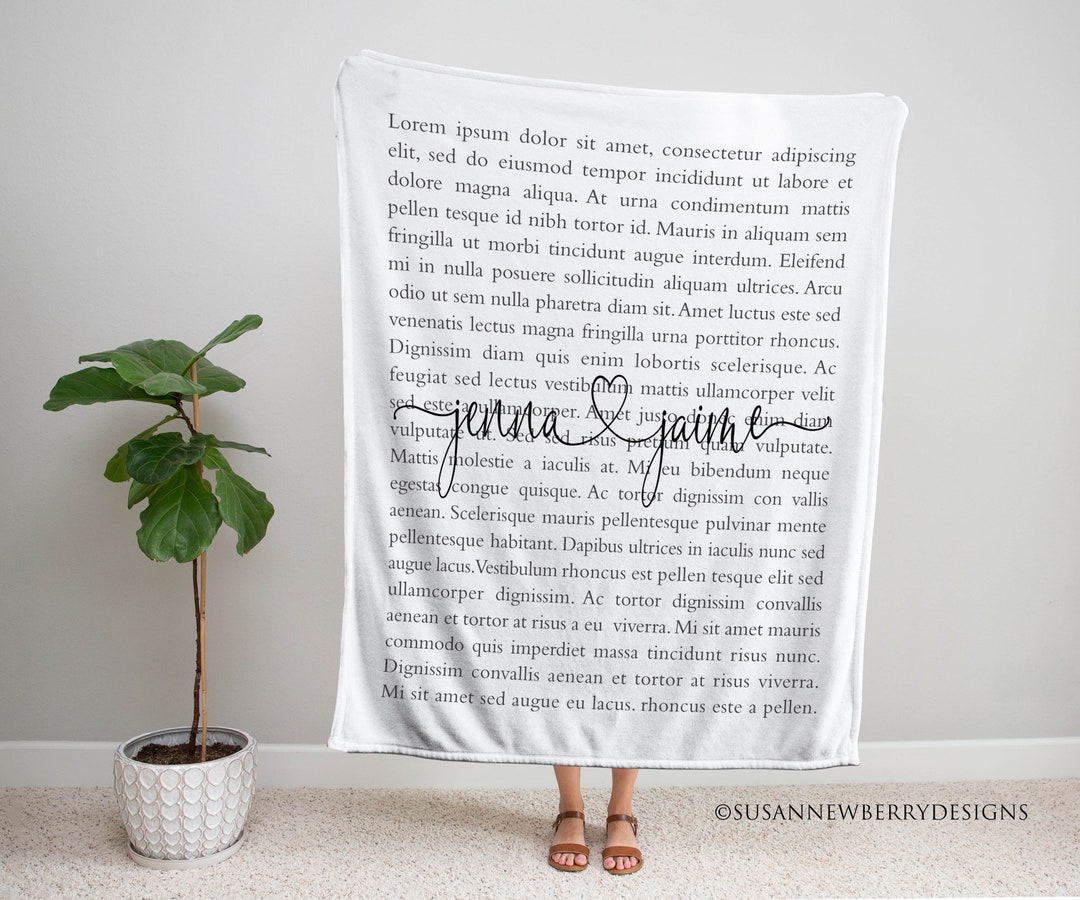 Wedding or Anniversary Blanket With Wedding Song or Wedding Etsy