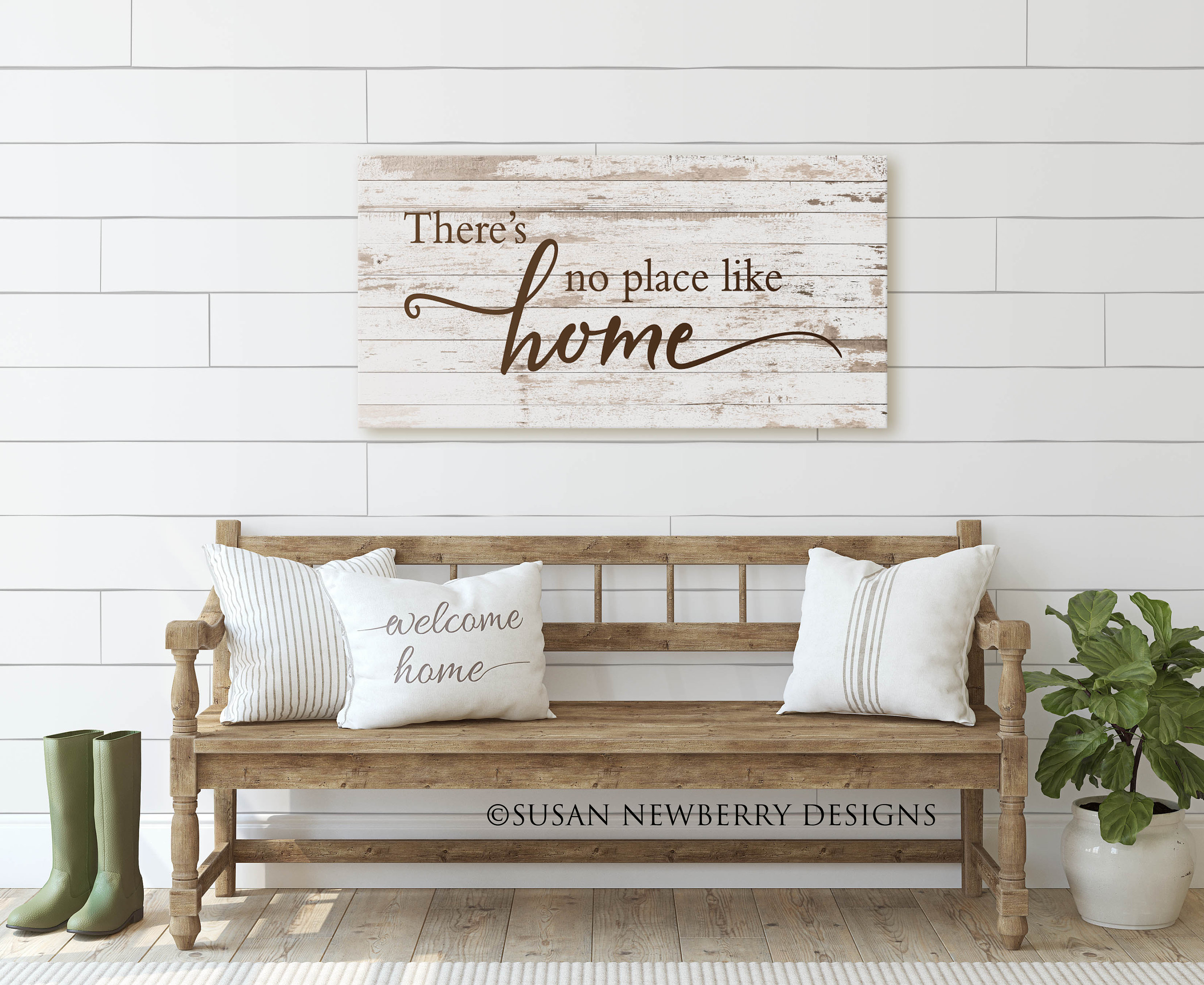There's no place like home Canvas Wall Art Foyer Etsy