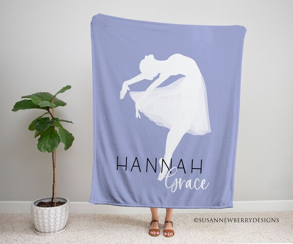 Personalized Ballerina Blanket Sherpa or Minky Blanket Ballerina Nursery Custom Ballet Blanket Little Sister Gift Etsy Canada