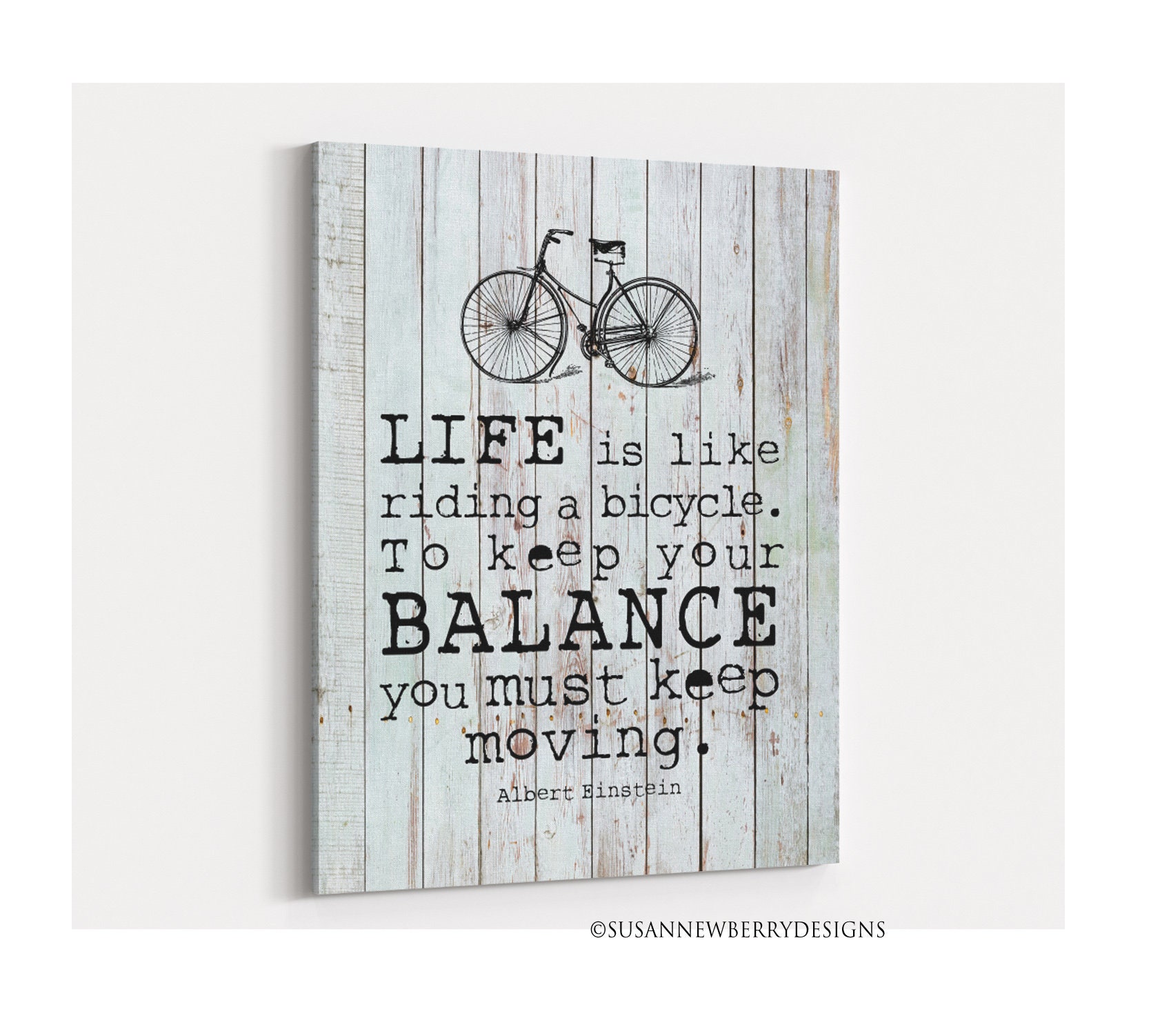 Life is Like Riding a Bicycle - Albert Einstein Inspirational ...