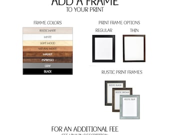 Farmhouse Frame - 100% Solid Wood Custom Frame - Enhance Your SusanNewberryDesigns Print - Unique Housewarming Gift