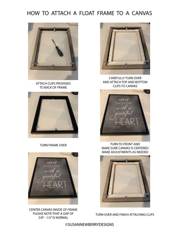 Wood Picture Frames: Canvas Float Frames - American Frame