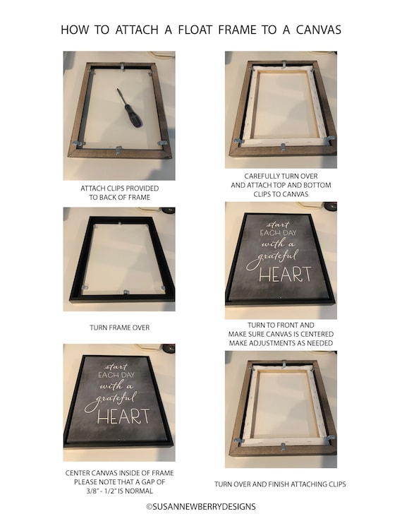 Wood Picture Frames: Canvas Float Frames - American Frame