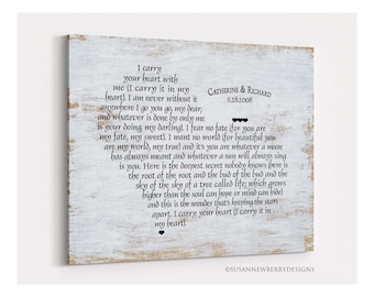 I Carry Your Heart With Me Poem E E Cummings Customizable Etsy