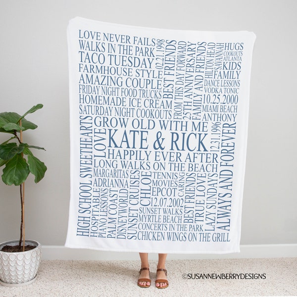 Custom Blanket Sayings Etsy