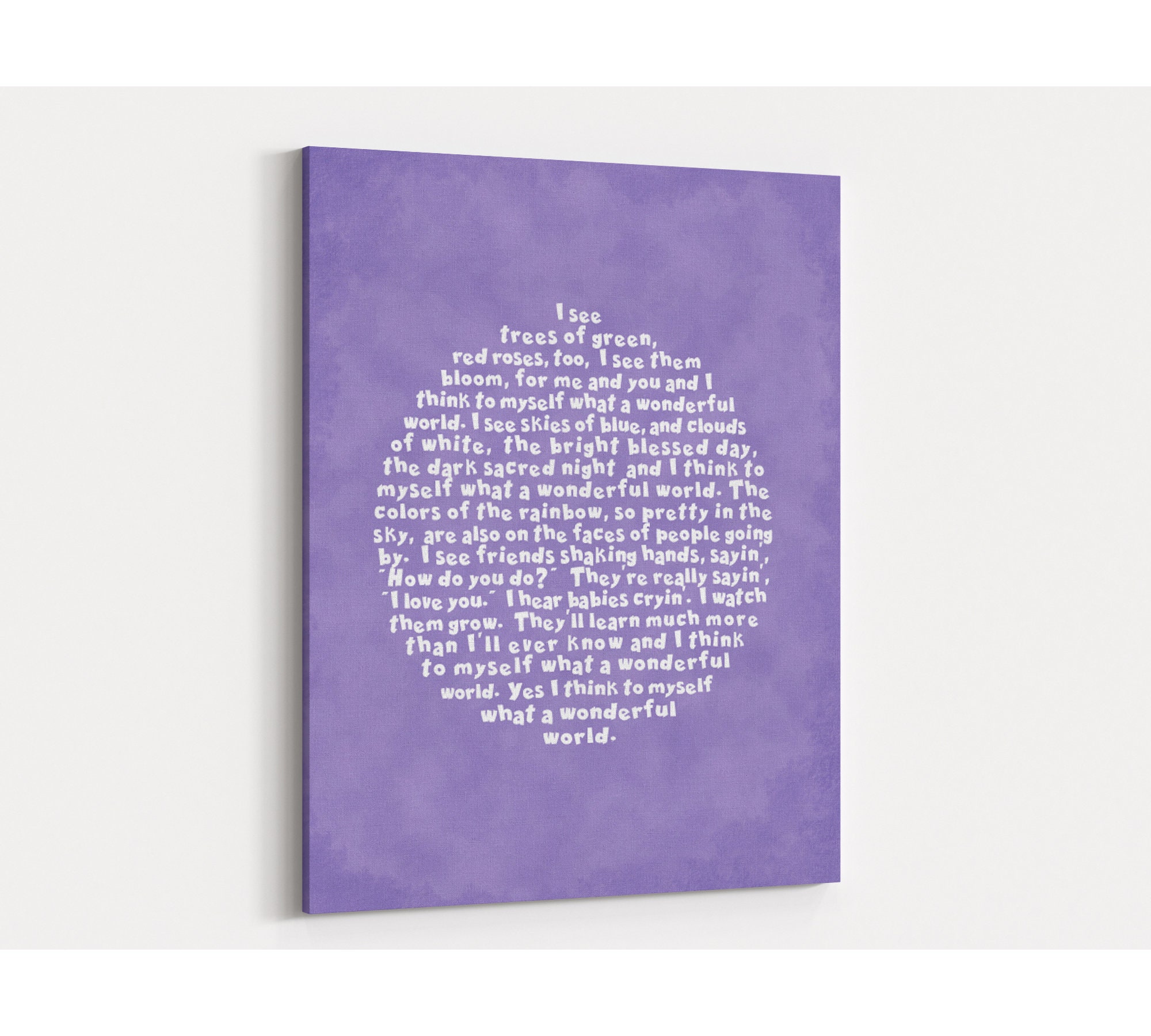 What a Wonderful World Louis Armstrong Minimalist Song Lyrics Greatest Hits of All Time 171 Sticker