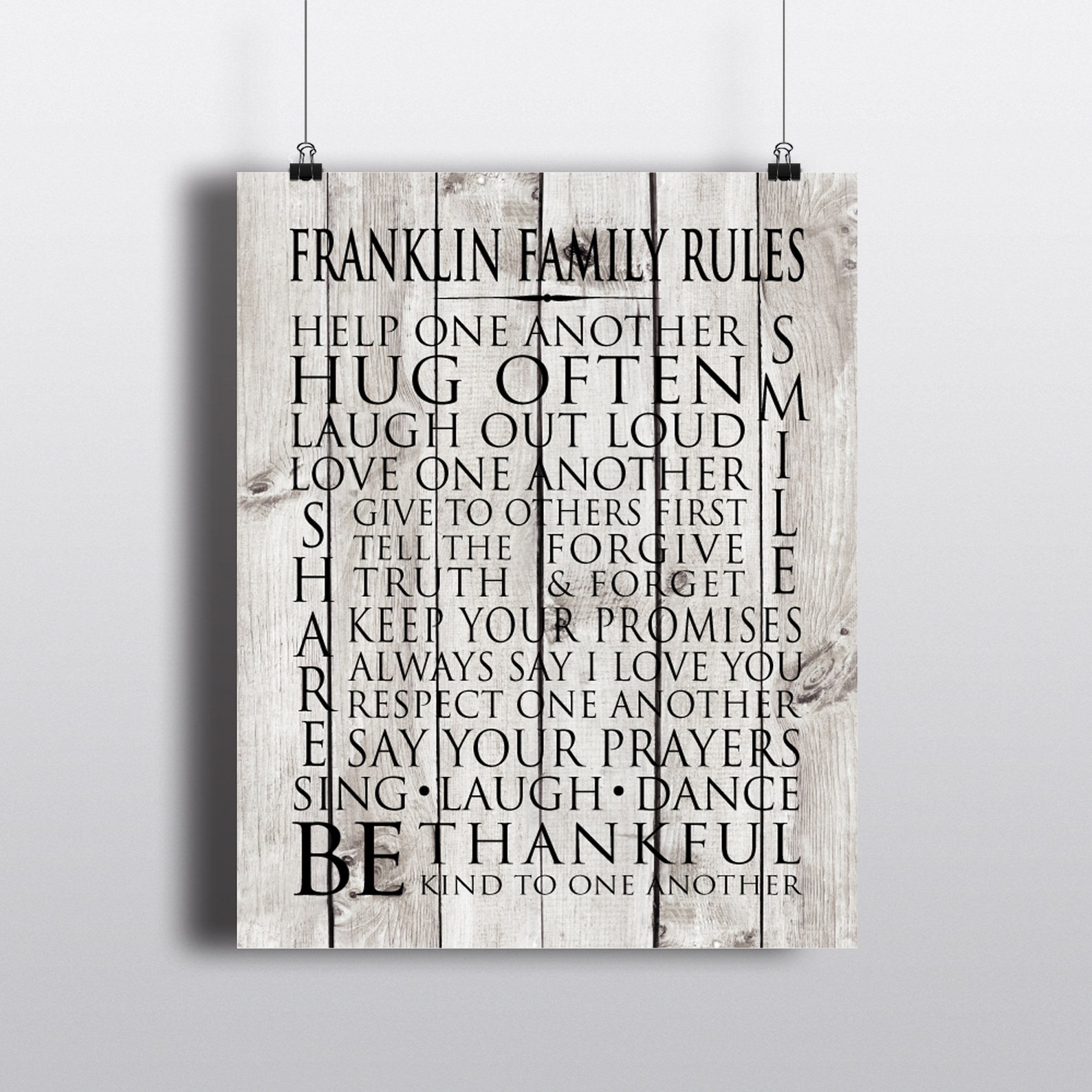 Personalized Wall Decor Personalized Family Wall Art | Etsy