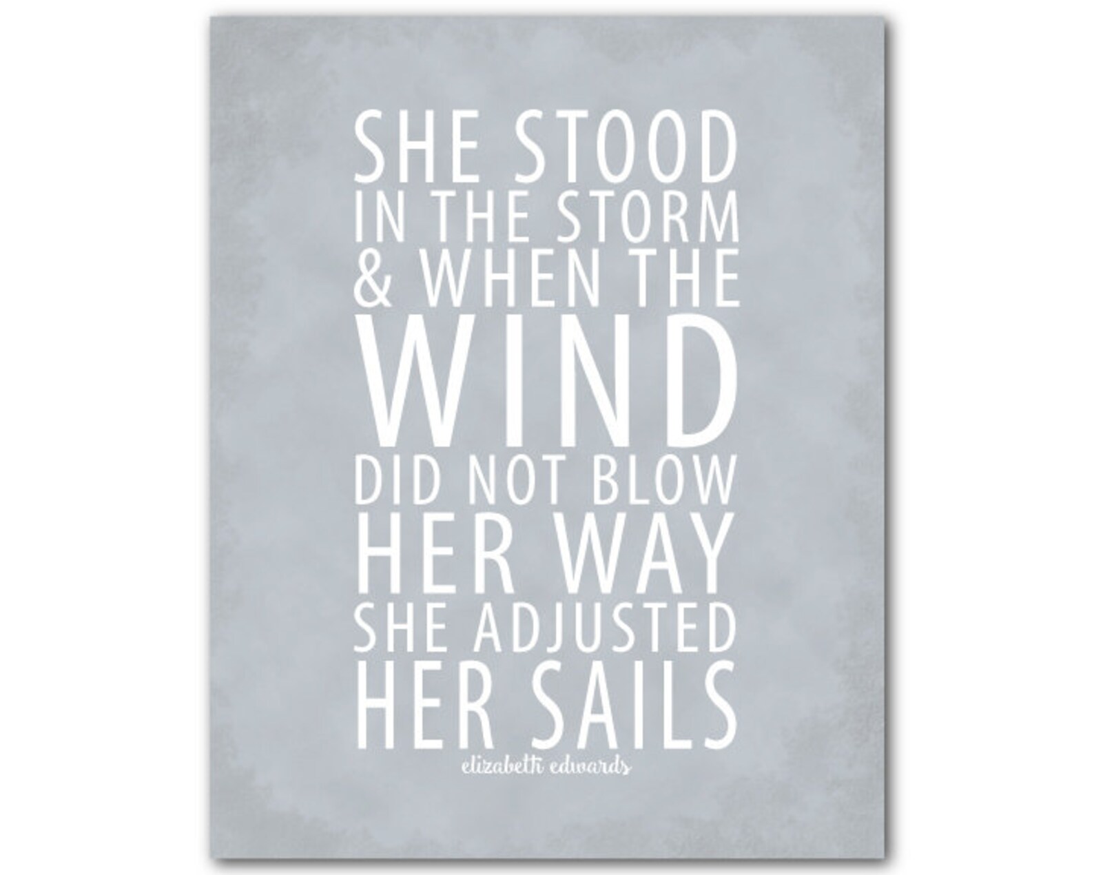 LParkin Presente inspirador She Stood in The Storm When The Wind Did