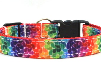 The Rainbow Swirl Breakaway Cat Collar