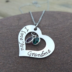 Great Grandma Gift From Granddaughter, Birthstone Jewelry For Grandma