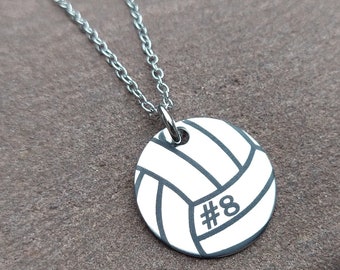 Volleyball Necklace, Volleyball Team Gift, Volleyball Senior Gift, Sports Necklace