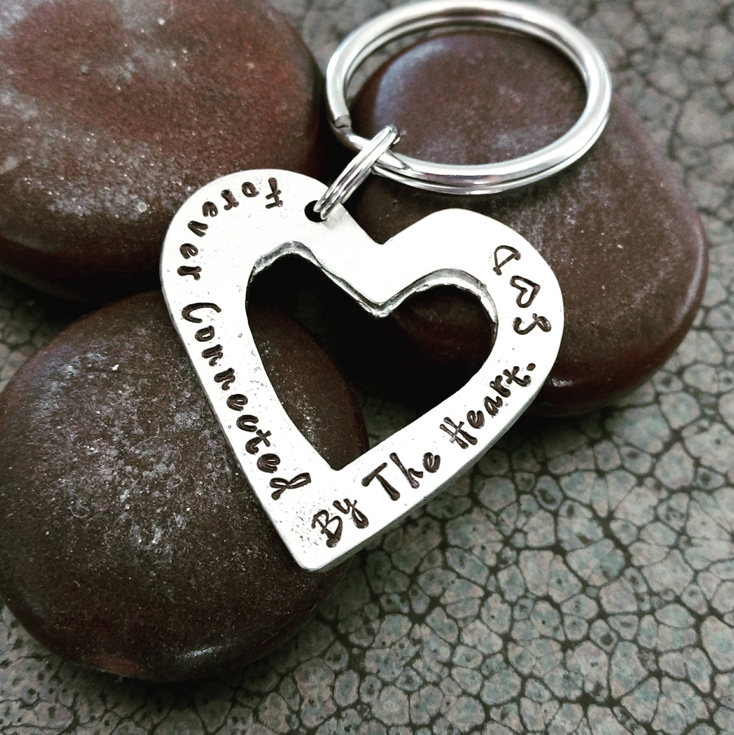 Anniversary Keychain Personalized Keychain for Couples Etsy