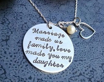 Daughter In Law Gift From Mother In Law, Step Daughter Wedding Gift Jewelry