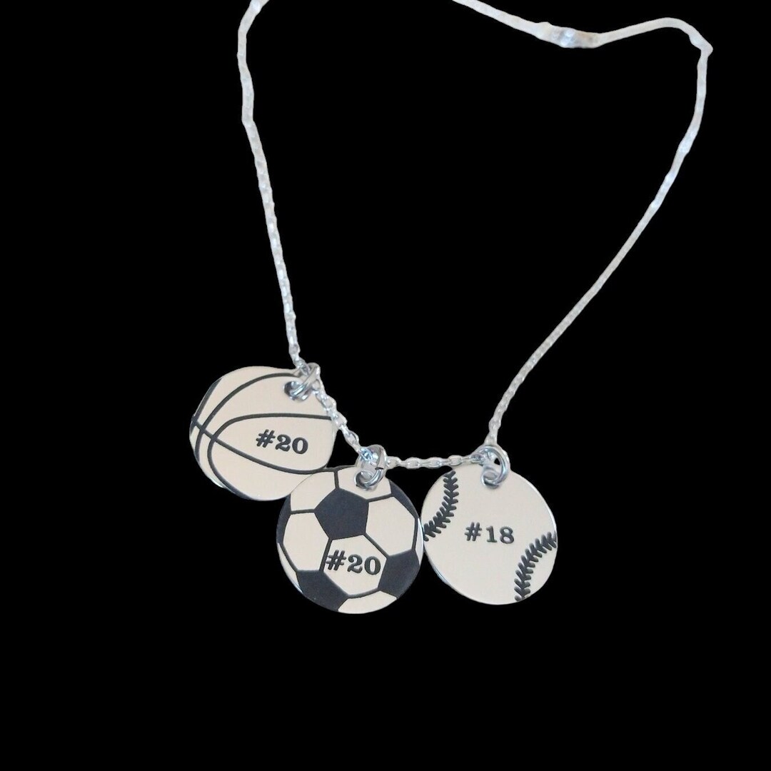 Personalized Sports Mom Necklace, Mother's Jewelry, Volleyball Necklace