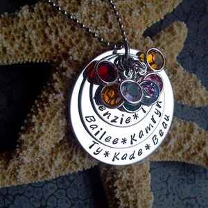 Personalized Mothers Jewelry with Children's Names Custom Mother's Necklace image 3