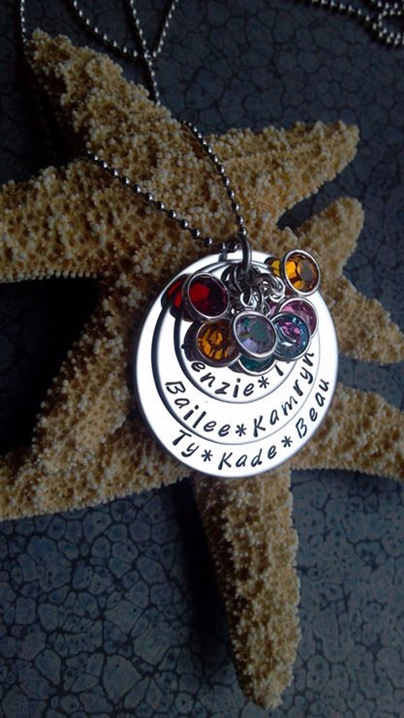 Personalized Mothers Jewelry with Children's Names Custom Mother's Necklace image 3