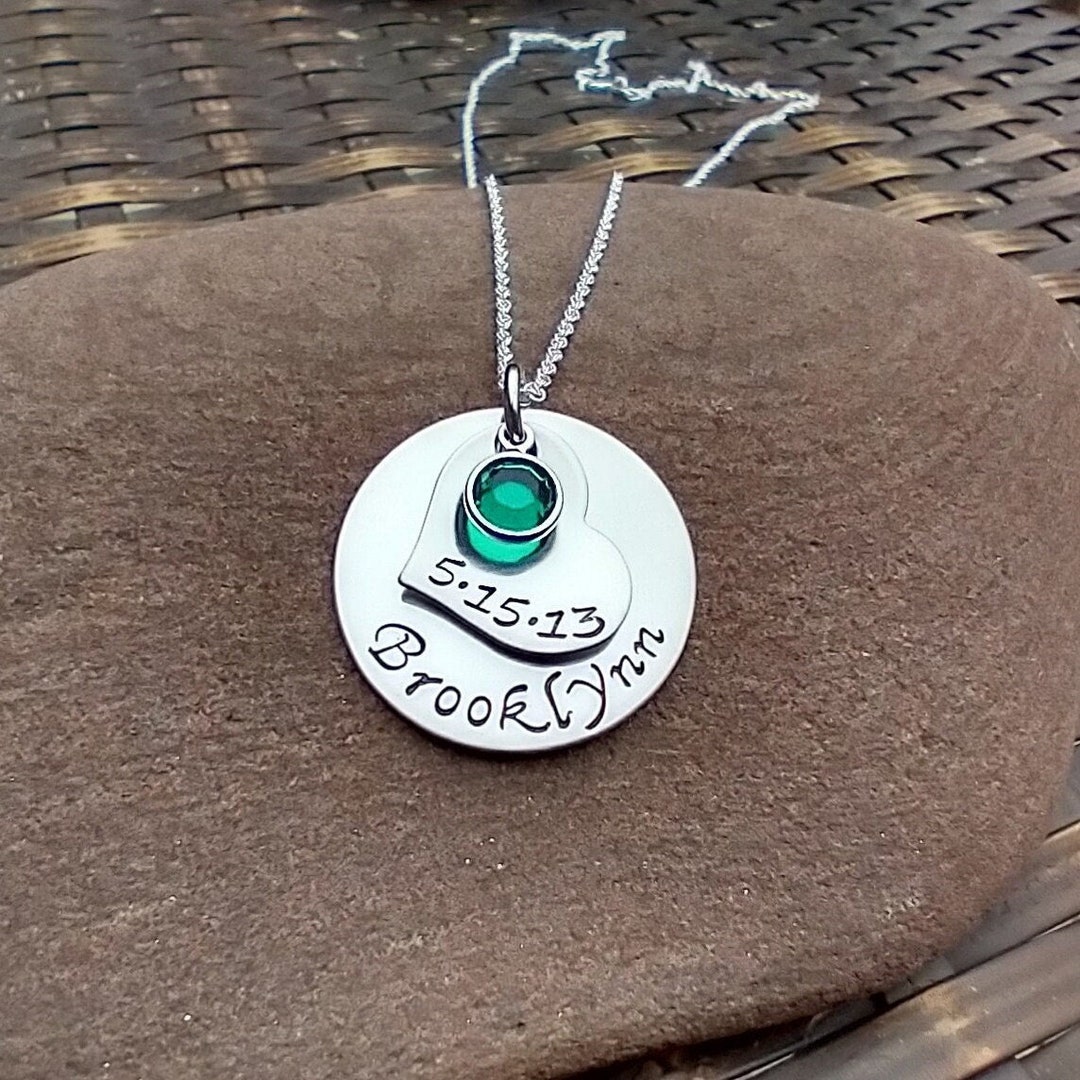 Personalized Mother's Jewelry, Mother's Necklace With Birthstones, Handmade Jewelry