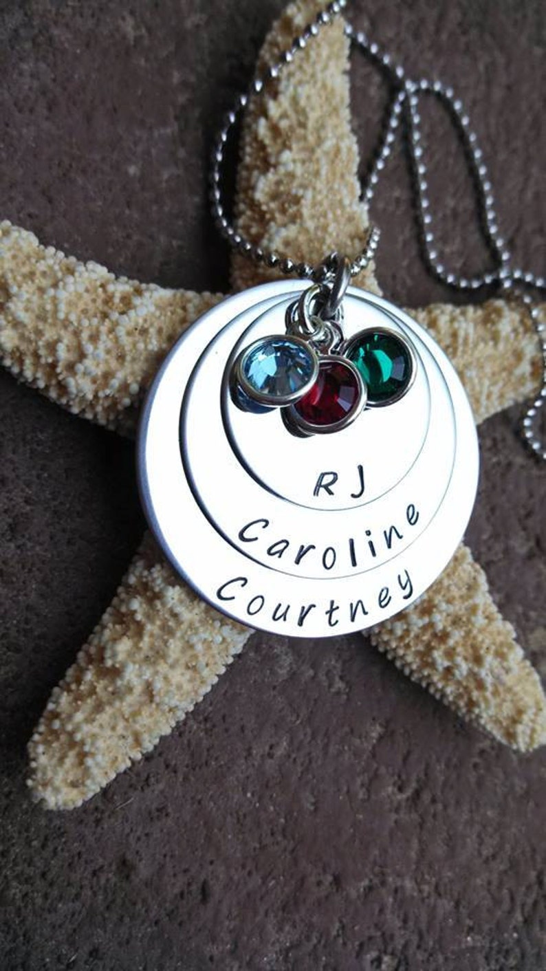 Personalized Mothers Jewelry with Children's Names Custom Mother's Necklace image 5