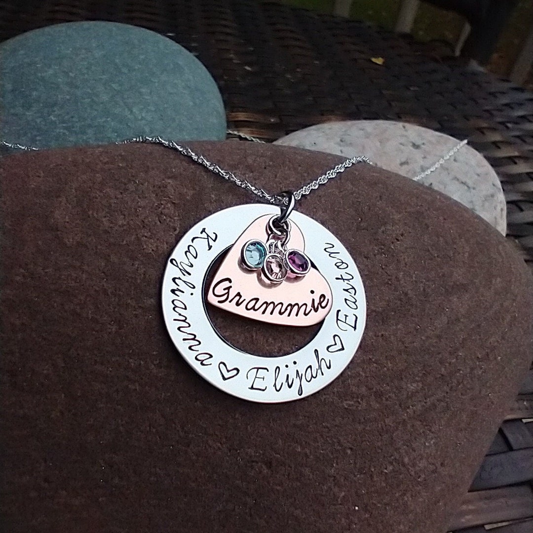 Grandmother Jewelry, Personalized Necklace for Grandma, Mother's Day
