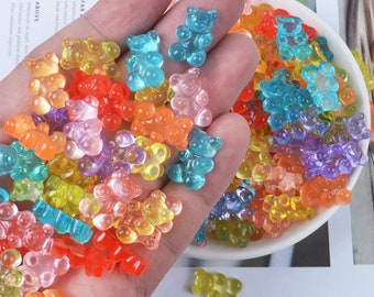 12MM Assorted Heart Resin Gold Foil Cabochons Flatback Ornament Accessories 20x