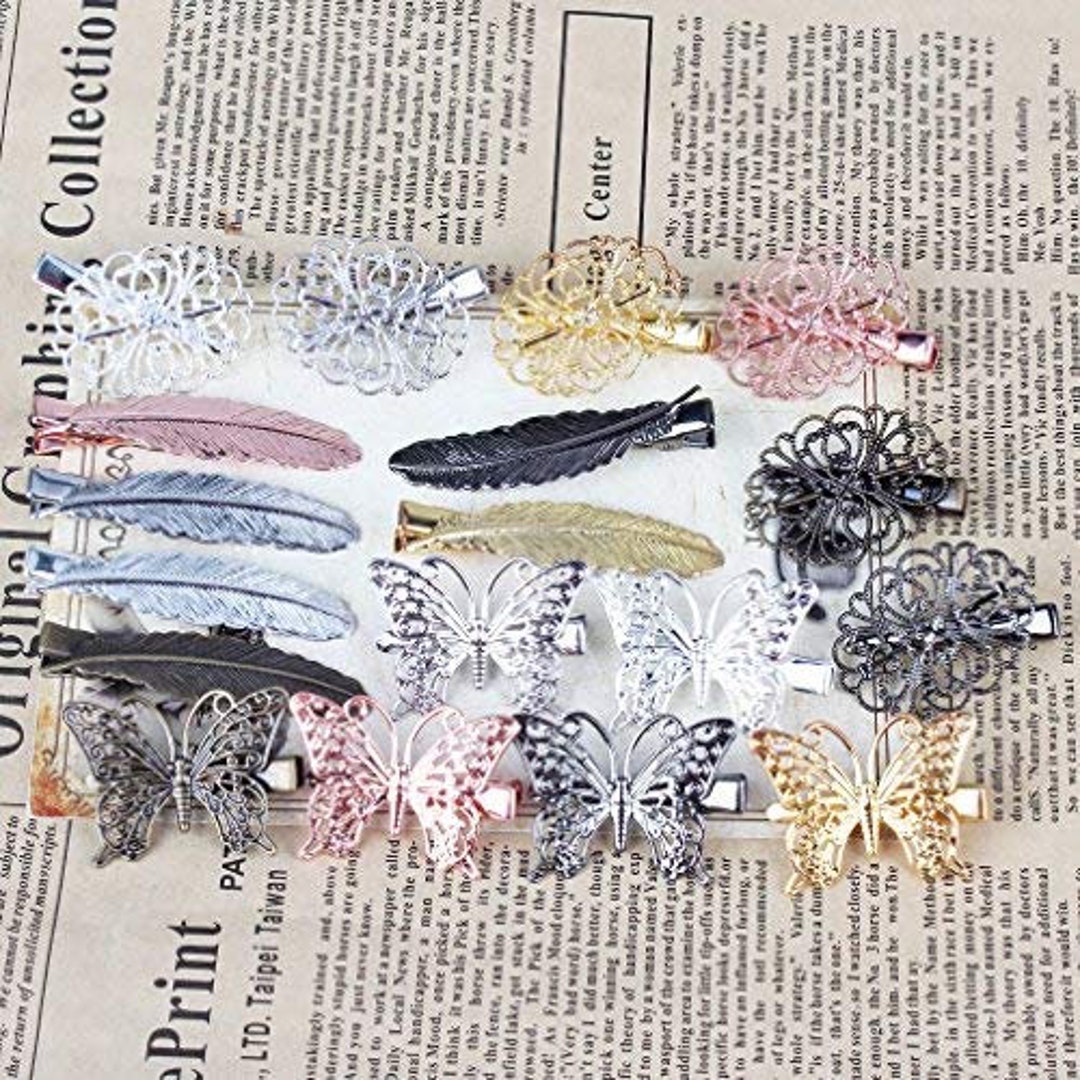 Alligator Clips Blank Hair Clips Assorted Alligator Clips Clip Blanks
