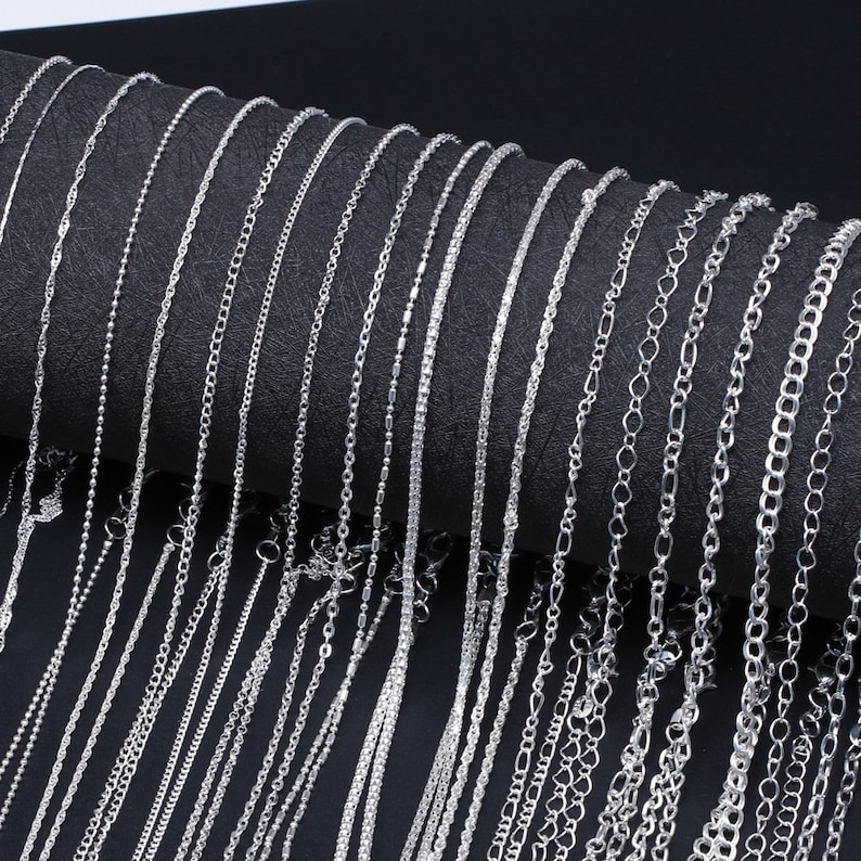 Bulk Chains Bulk Necklaces Wholesale Chains Silver Chains 20 Etsy