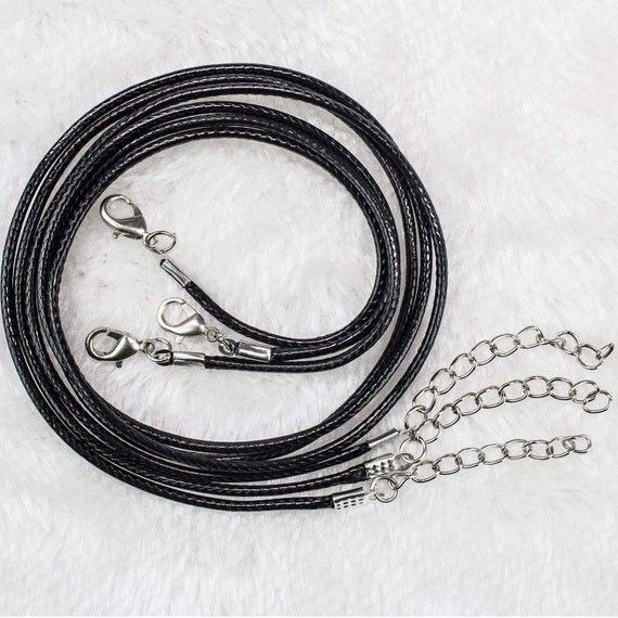 Wholesale Necklaces Necklace Cord Wax Cord Necklace Blanks 18 Inch  Necklaces BULK Necklaces 50pcs Black Cord Necklaces