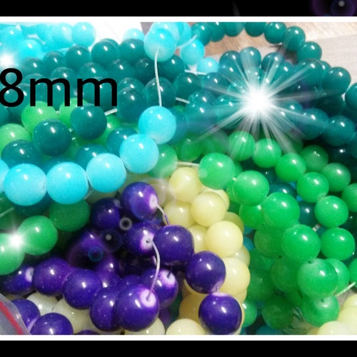 Bulk Beads Assorted Beads Wholesale Beads Glass Beads 8mm Etsy